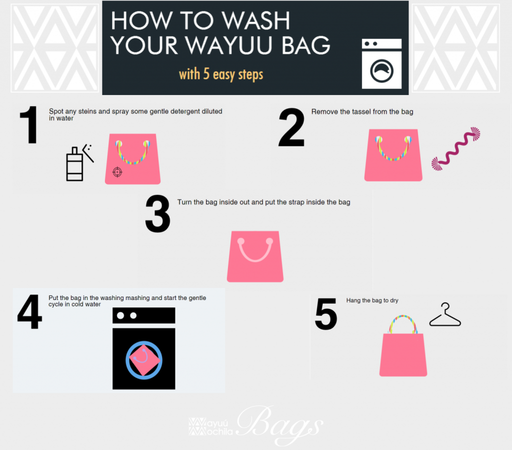 How to wash your Wayuu Bag
