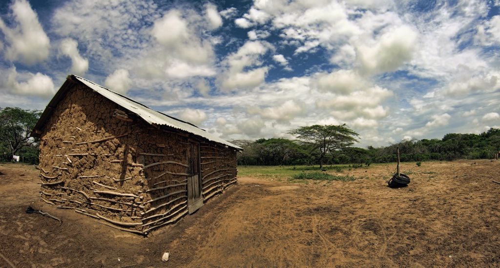 Rancheria Desierto de La Guajira, Colombia. Lugar de nacimiento de las Mochilas Wayuu