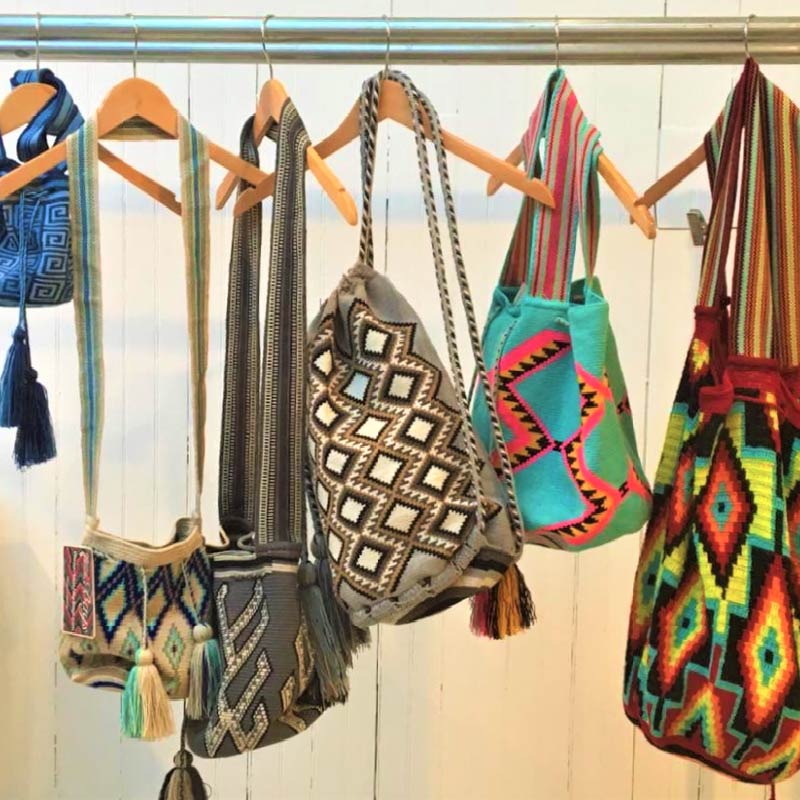 Mochila Wayuu crossbody bag Summer Mini tote handmade from Columbia |  IMINGLOBAL